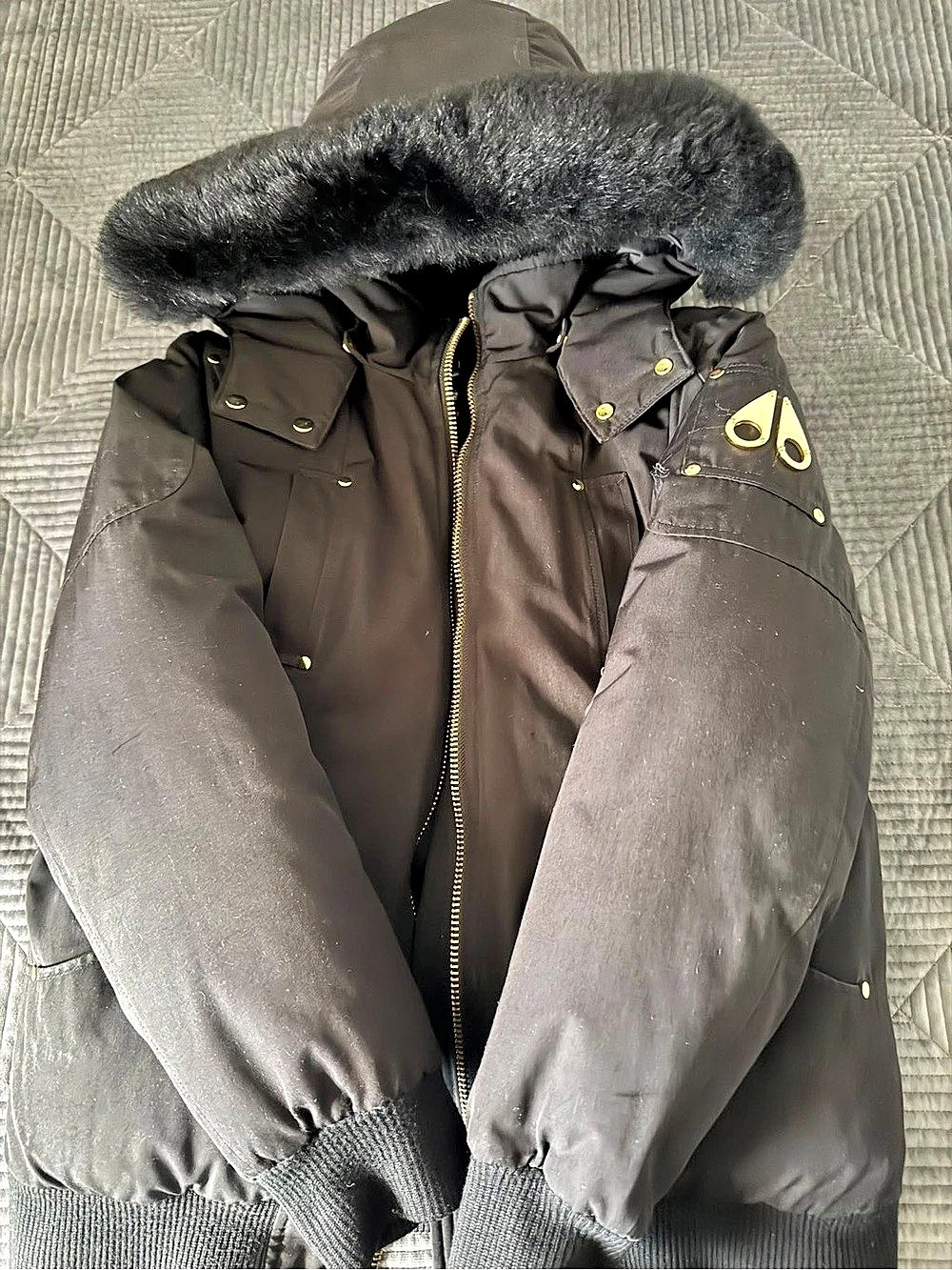 Moose Knuckles Gold Series Original Stirling Down Parka Black Medium